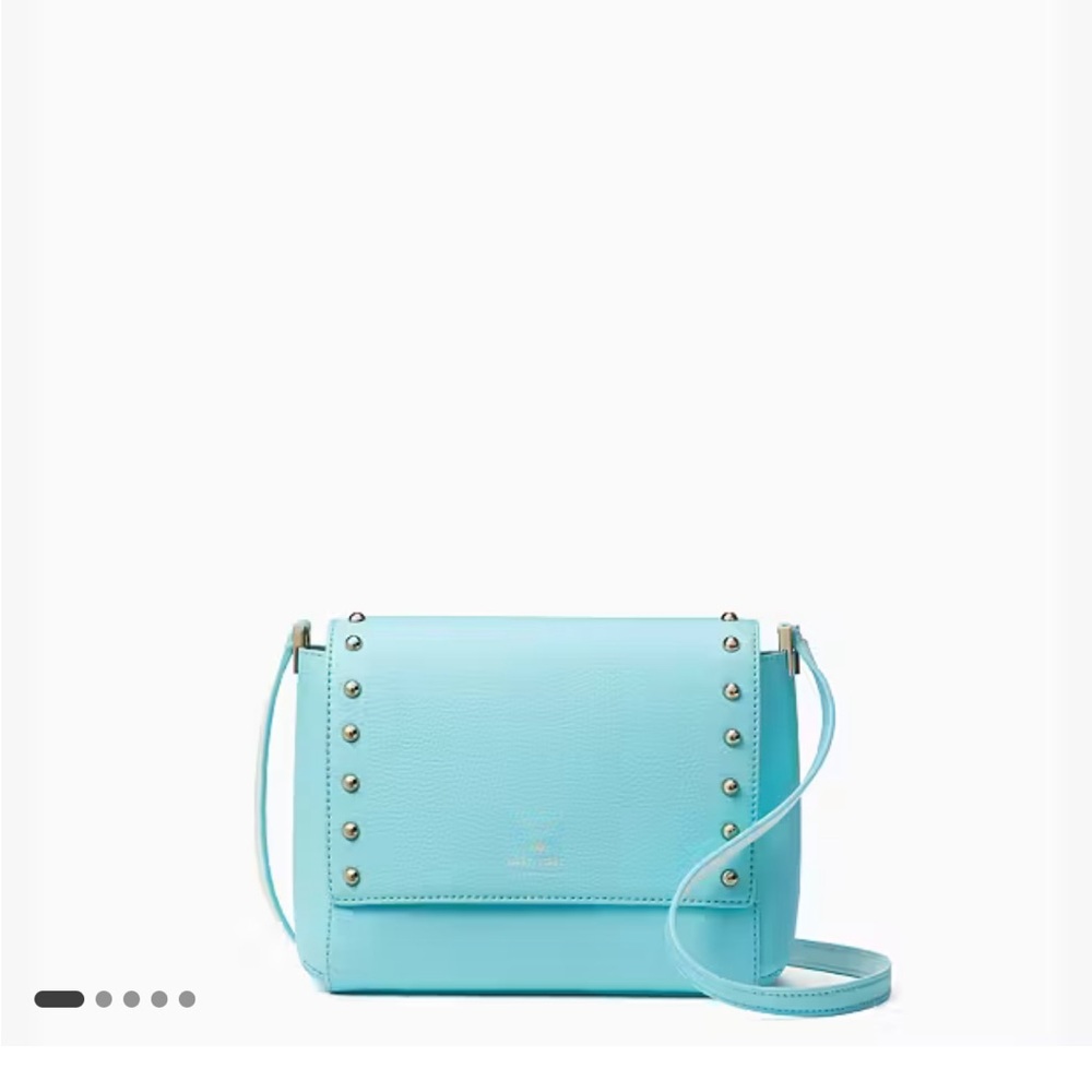 Kate Spade Aqua Crossbody Bag with Stud Accents